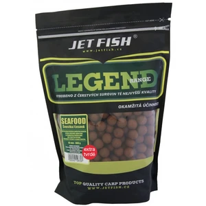 Jet fish extra tvrdé boilie legend range seafood slivka cesnak 30 mm 250 g