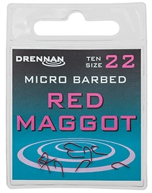 Drennan háčiky red maggot - veľkosť 20