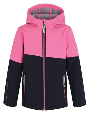 Black-pink children's softshell jacket LOAP London