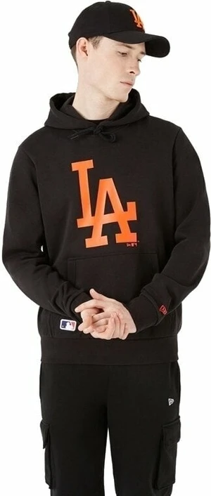 Los Angeles Dodgers MLB Seasonal Team Logo Black/Orange M Felpa