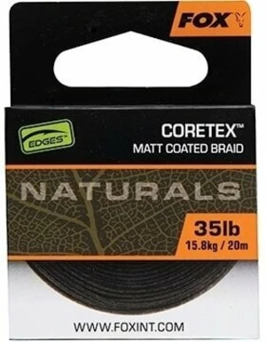 Fox Fishing Edges Naturals Coretex 20 m 35 lbs-15,8 kg Fonott zsinór