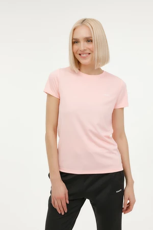 KINETIX W-SN230 BASIC PES C NECK LIGHT PINK Woman Sleeve T-Sh