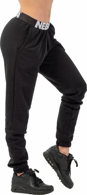 Nebbia Iconic Mid-Waist Sweatpants Black L Fitness nohavice