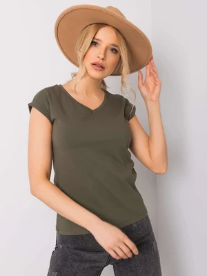 Khaki basic women's t-shirt