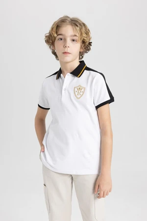 DEFACTO Boy's Pique Short Sleeve Polo T-Shirt