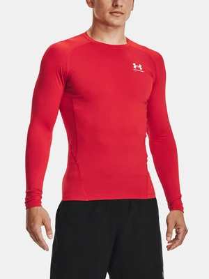 Under Armour UA HG Armour Comp LS Triko Červená