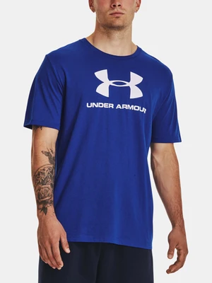 Under Armour UA M Sportstyle Logo SS Triko Modrá