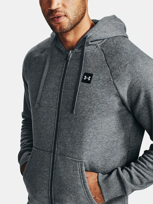 Under Armour UA Rival Fleece FZ Hoodie Mikina Šedá