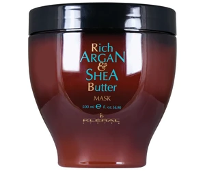 Hydratačná maska pre suché vlasy Kléral Rich Argan  a  Shea Butter - 500 ml (116) + darček zadarmo