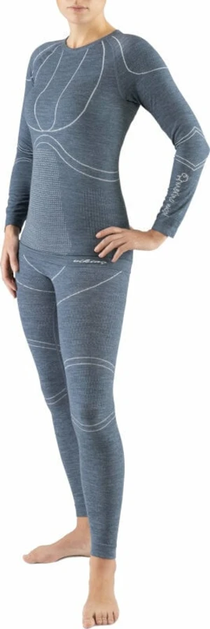 Viking Lana Pro Merino Lady Set Base Layer Gri închis S Lenjerie termică