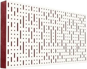 Mega Acoustic FiberPRO120 Binary Bean White/Dark Red Panneau de bois absorbant