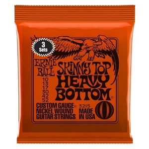 Ernie Ball 3215 Skinny Top Heavy Bottom Cordes pour guitares électriques