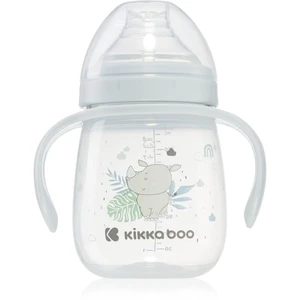 Kikkaboo Savanna Cup with Silicone Spout hrnček s držadlami 6 m+ Blue 240 ml