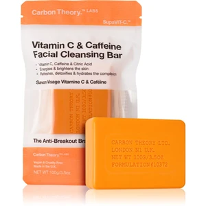 Carbon Theory Facial Cleansing Bar Vitamin C & Caffeine čisticí mýdlo na obličej s vitaminem C Orange 100 g