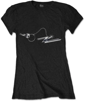 ZZ Top Camiseta de manga corta Hot Rod Keychain Womens Black XL