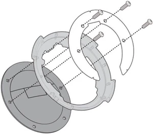 Givi BF20 Specific Flange for Fitting Tanklock, TanklockED Bags