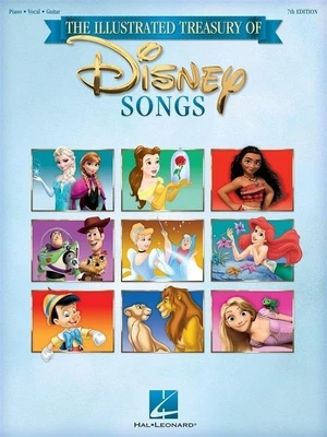 Disney The Illustrated Treasury of Disney Songs - 7th Ed. Noty