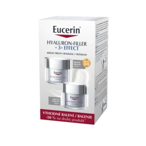 EUCERIN Hyaulor-Filler + 3x Effect Denný krém SPF 30 + Nočný krém 2 x 50 ml