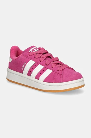 Dětské semišové sneakers boty adidas Originals CAMPUS 00s EL C fialová barva, JH6328