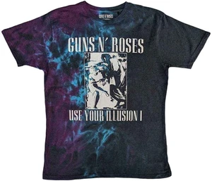 Guns N' Roses T-Shirt Use Your Illusion Monochrome Unisex Blue S