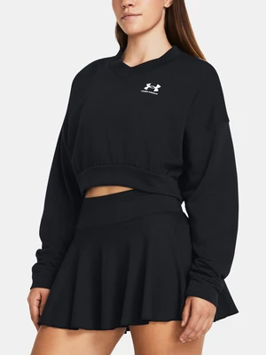 Under Armour Mikina UA Rival Terry OS Crop Crw-BLK - Dámské