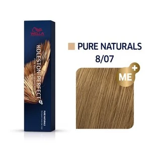 Wella Professionals Koleston Perfect Me+ Pure Naturals profesionální permanentní barva na vlasy 8/07 60 ml