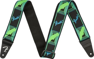 Fender Neon Monogram Strap Textilgurte für Gitarren Green/Blue