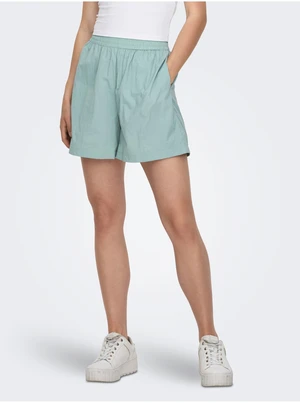 Light Green Womens Rustling Shorts ONLY Nellie - Women