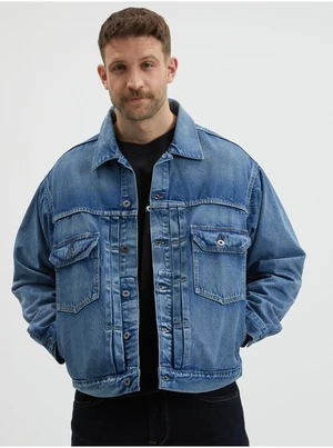 Levi&#39;s Modrá pánská džínová oversize bunda Levi's® - Pánské