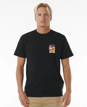 Rip Curl SURF REVIVAL LINED UP TEE Black T-shirt