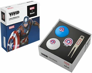 Volvik Marvel Captain America 2 Golfball