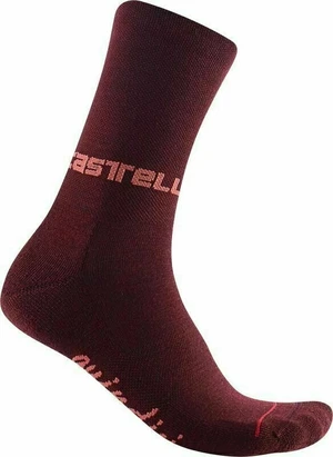 Castelli Quindici Soft Merino W Sock Bordeaux S/M Kerékpáros zoknik