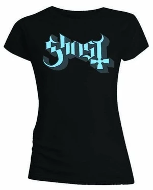 Ghost T-shirt Blue/Grey Keyline Logo Womens Black XL