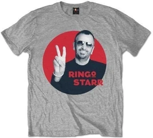 Ringo Starr Koszulka Peace Red Circle Unisex Grey XL