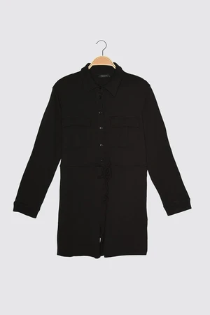 Trendyol Black Pocket Knitted Coverall