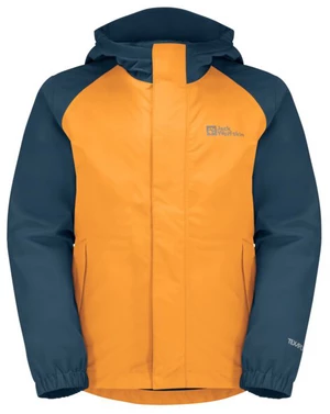 Jack Wolfskin Tucan K 164, orange pop Dětská bunda na zip