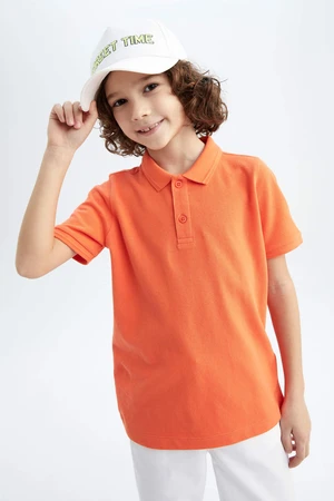 DEFACTO Boys Pique Short Sleeve Polo T-Shirt