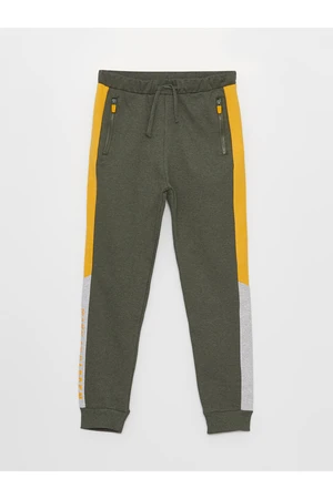 LC Waikiki Color-blocked Boys Jogger Sweatpants with Elastic Waist.