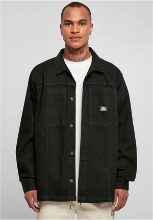 Oversized Cotton Shirt Southpole Black