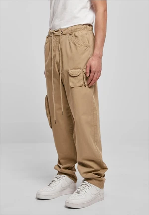 Asymmetrical union trousers beige