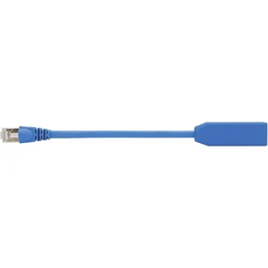 Telegärtner RJ45 sieťový adaptér  [1x RJ45 zástrčka - 1x RJ45 zásvuka] 20.00 cm modrá