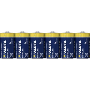 Varta LONGLIFE D Folie 6 batéria typu D alkalicko-mangánová 15800 mAh 1.5 V 6 ks