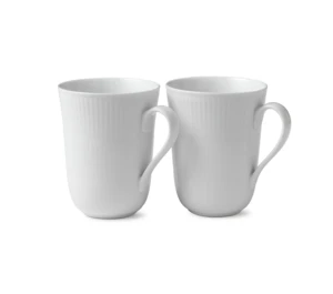 Hrnek White Fluted, 33 cl, 2 ks - Royal Copenhagen