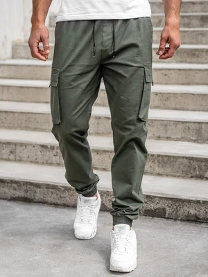 Khaki pánské jogger kapsáče Bolf 701