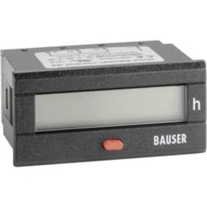 Počítadlo provozních hodin Bauser, 3800.2.1.0.1.2, 12 - 24 VDC, 45 x 22 mm, IP65