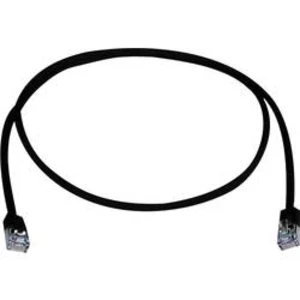 Síťový kabel RJ45 Telegärtner L00000A0310, CAT 5e, F/UTP, 25.00 cm, černá