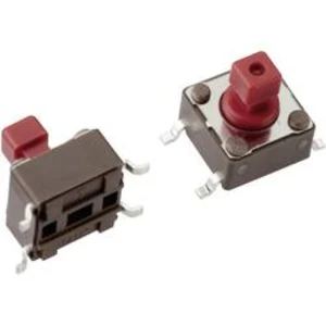 Tlačítko Mentor 1254.1107, 12 V/DC, 0,05 A, SMD, 1x vyp/(zap), 0,6 VA