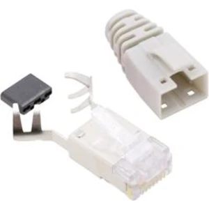 Konektor RJ45 Cat6 BEL Stewart SS-39200-012-K-WH (SS39WSE), zástrčka rovná, bílá