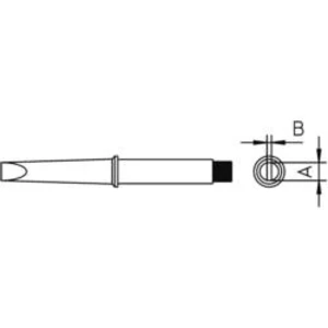 Pájecí hrot Weller 4CT5C7-1, dlátový, rovný, 3,2 mm