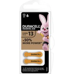 Baterie do naslouchátek ZA 13 zinko-vzduchová Duracell 13AC 290 mAh 1.45 V 6 ks